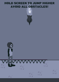 Black and white infinite runner