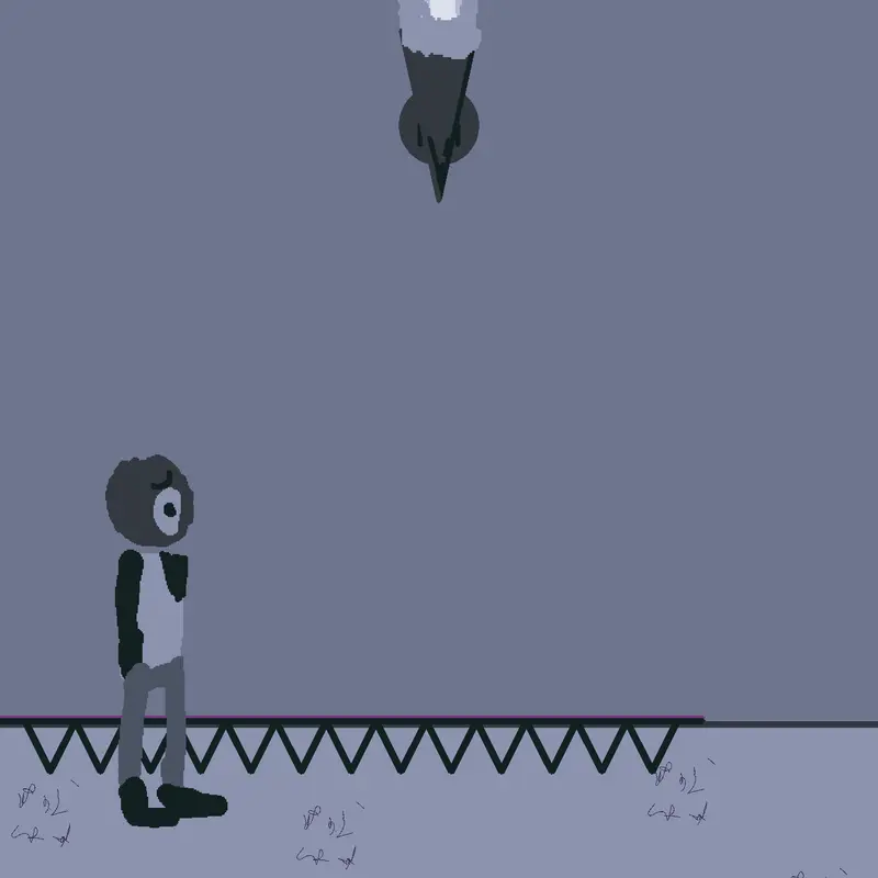 Black and white infinite runner by @builderman128