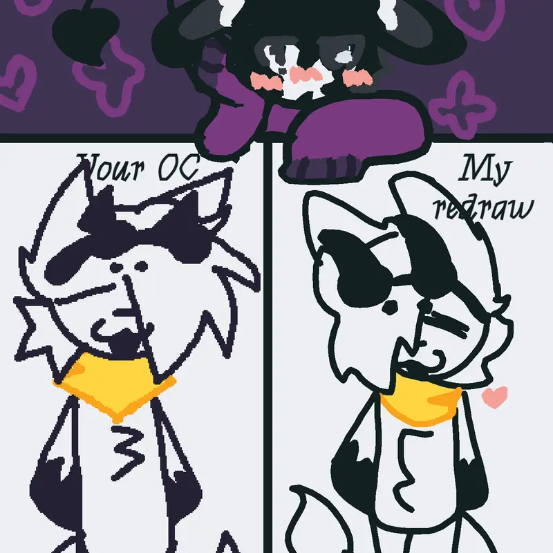 Redrawing your OCs by @Eclaire