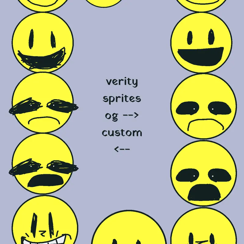 Verity Sprites. Free to use WIP by @a_REDACTED_creator