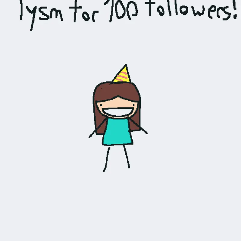 Tysm for 100 followers!!! by @imnotacat