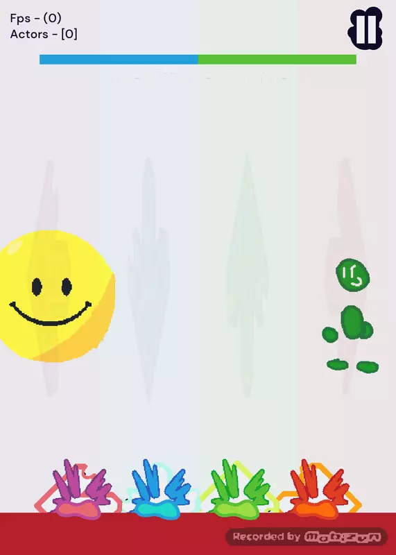 Green guy vs verity in a rap battle by @Fireymakesgames