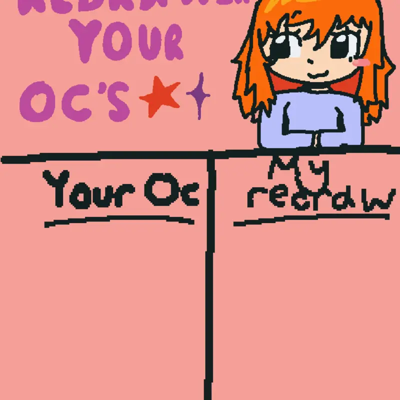 Redrawing Your Oc's!! by @kawaiilkos