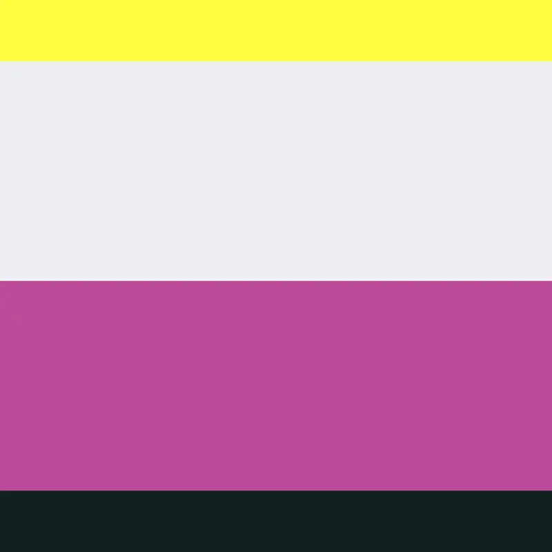 Nonbinary flag by @sockless_sock456
