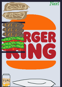 My sister made this game <3 Burger King