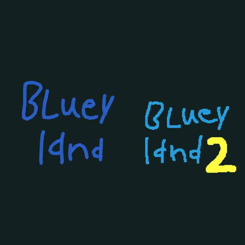 Bluey land collection by @Gamerbros321