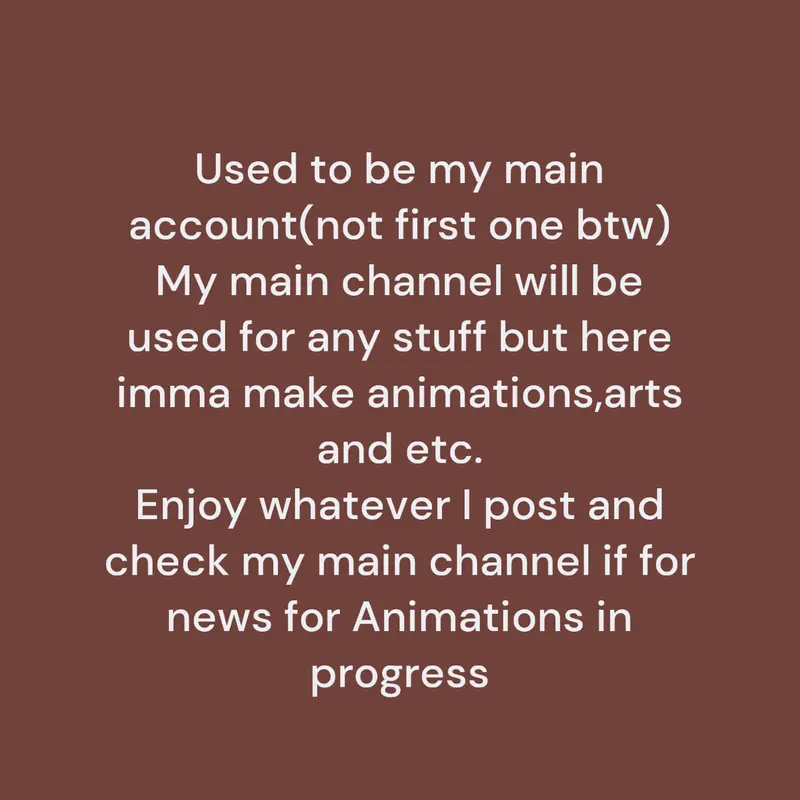 Main channel info by @Late_mate_official