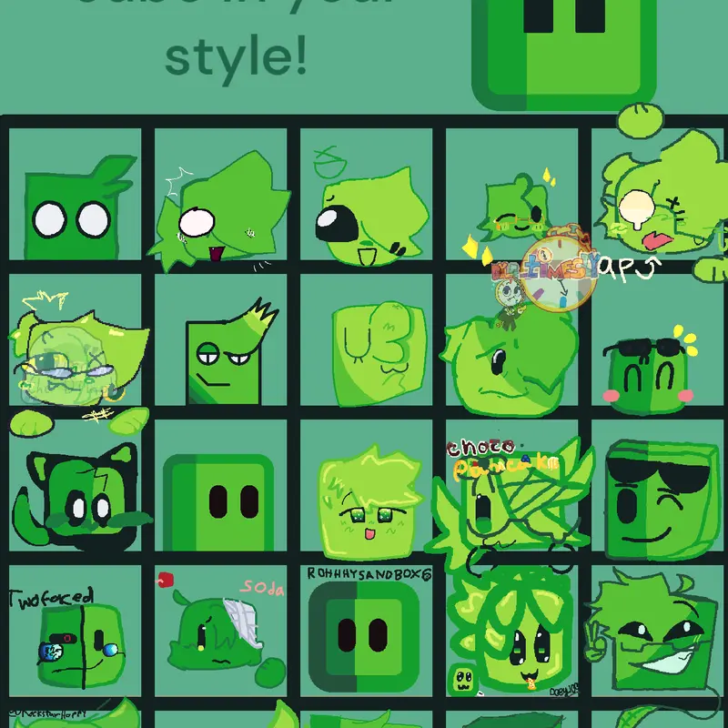 Green cube by @xX_FishGamer25_Xx