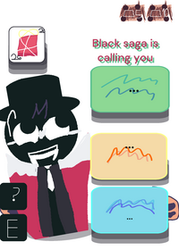 Sprunki black saga calling now!