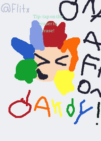 Draw a face on dandy!