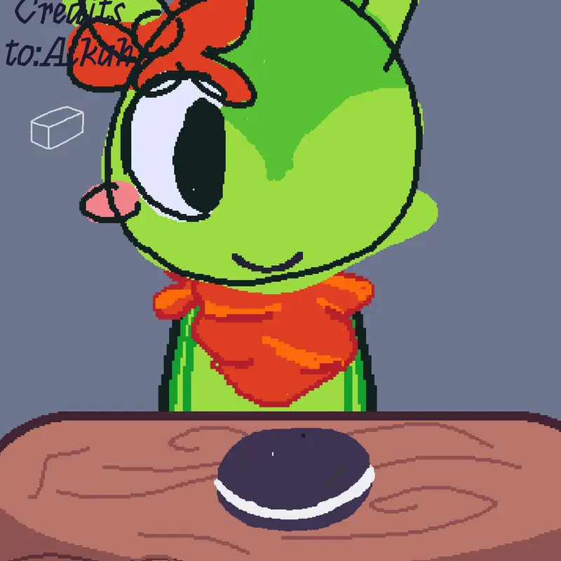 Mi oc (wishing) by @goobdraws