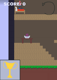 Turned mode destroyable house