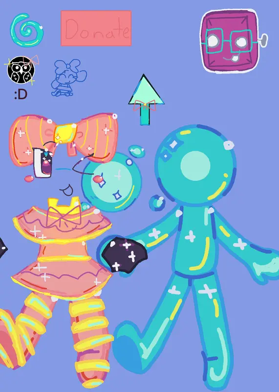 Dandy world puzzle:D (Artstyle test) by @anurajustcreate