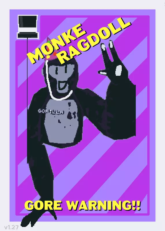 Gorilla tag Monke ragdoll by @kattynatty