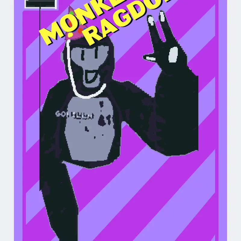Gorilla tag Monke ragdoll by @kattynatty