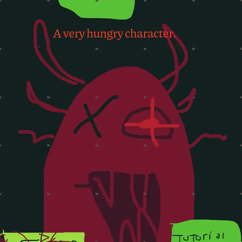 A very hungry character. by @infected_character