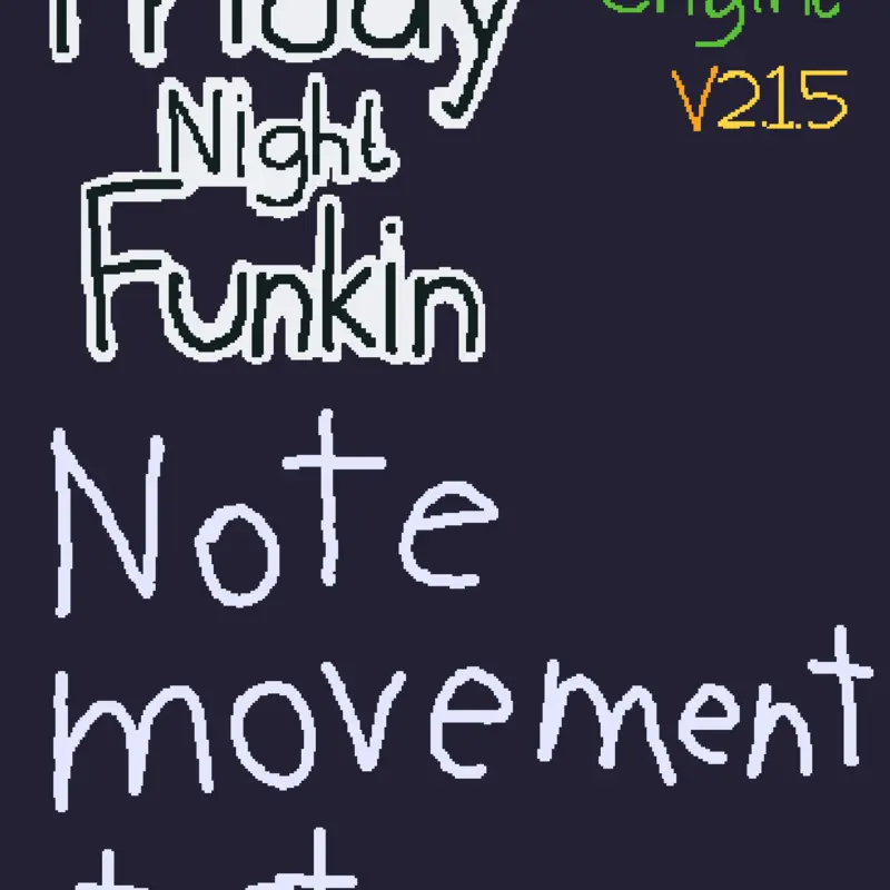 Fnf: modding engine | note movement test by @BLUBLI_Blue