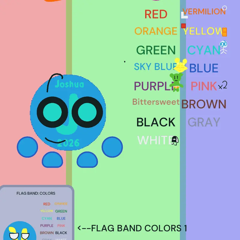 Flag Band Colors 2!!!! by @MilenabankMan_Halloween