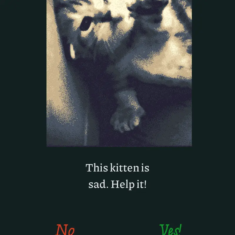 Help the sad kitten :( by @sadkitten0