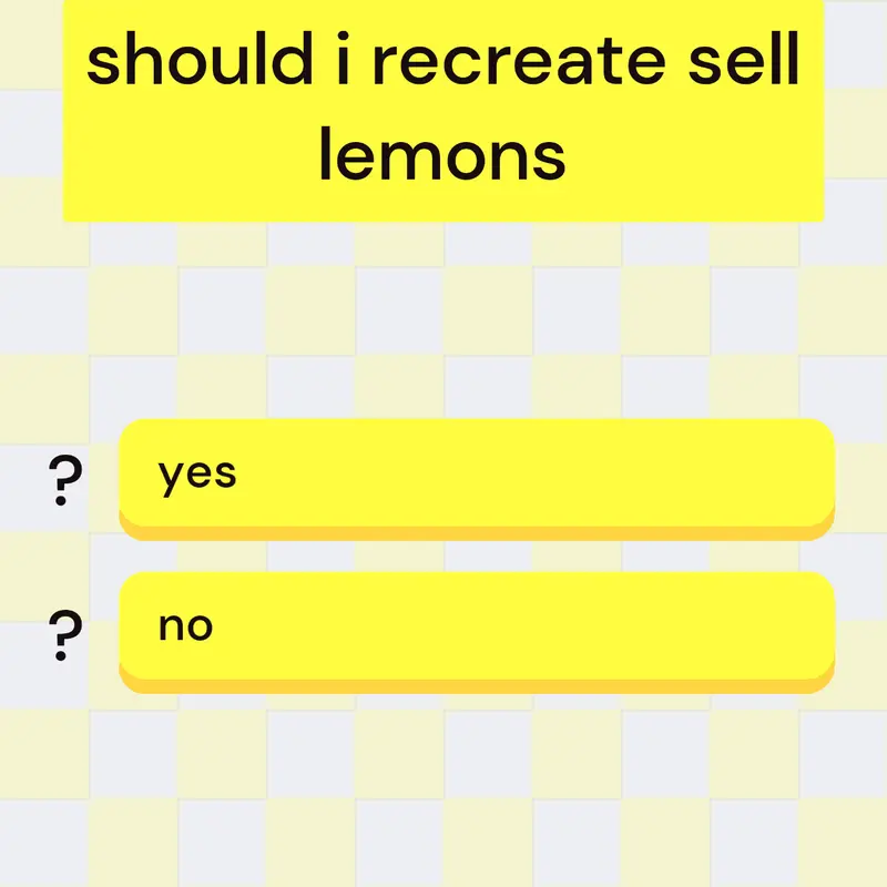 should i recreate sell lemons? by @shaddyplayz6