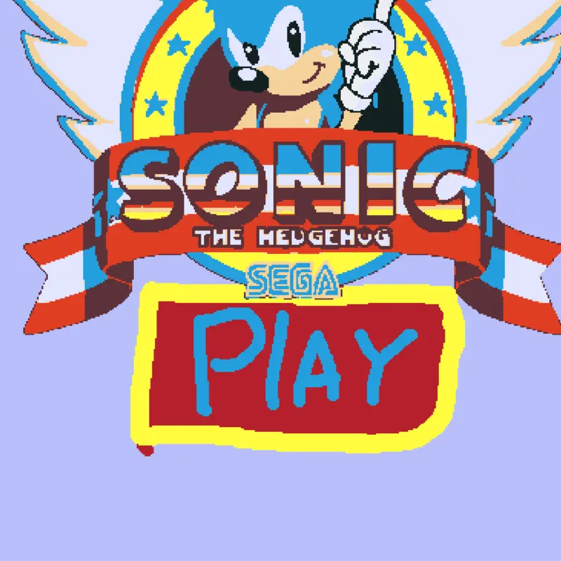 Classic Sonic ragdoll by @teamshadow2