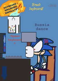 SONIC HATE HIS COMPUTER