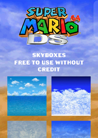 Super Mario 64 DS Skyboxes