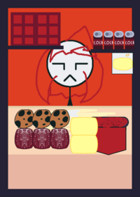 Dark red Mukbang