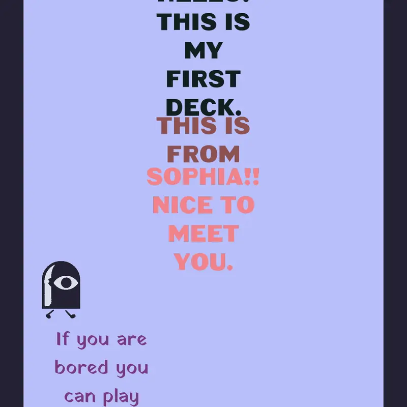 My first deck! Nice to meet you!! by @RichardMendoza
