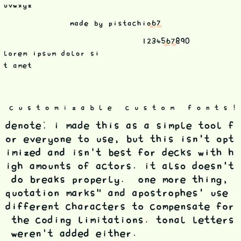 FartFont by @pistachio67