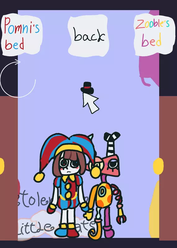 Pomni and zooble game by @little_cats