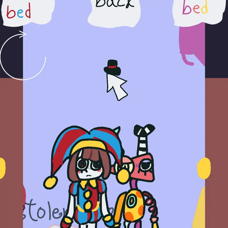 Pomni and zooble game by @little_cats