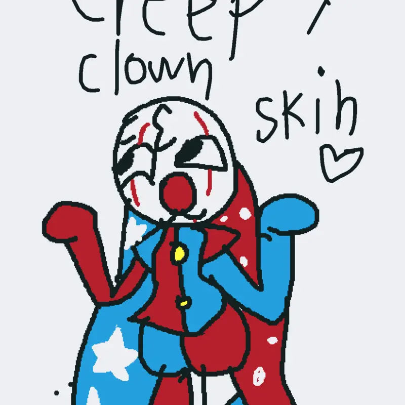 Creepy clown skin?! by @lilypad_girly123
