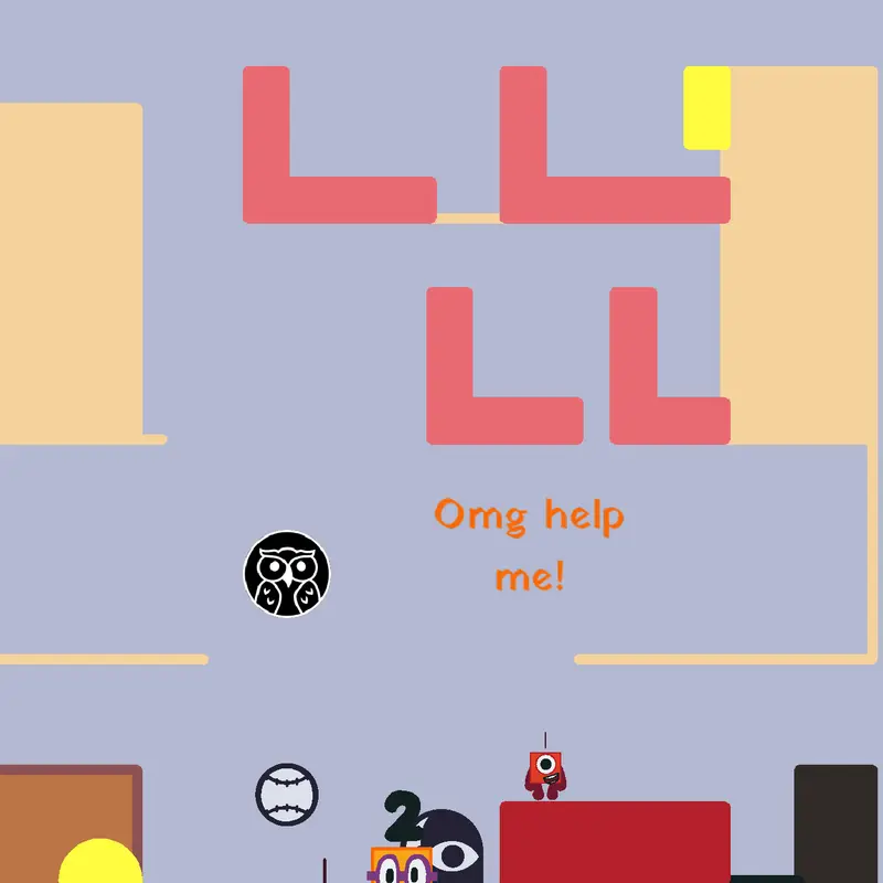 Numberblocks and skycar by @LucyDenechezhe