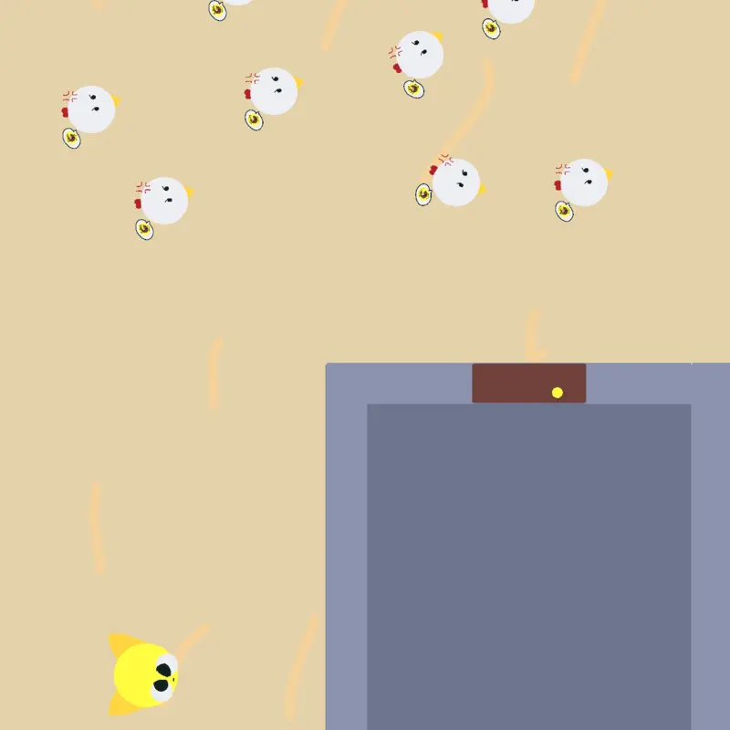 Emoji cat vs aeca chicken gun by @CecilyBagnoli