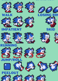 Sonic sprite's