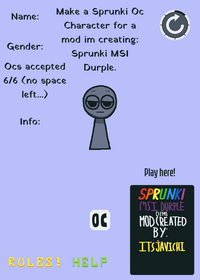 Make a Sprunki Oc for a mod im creating.