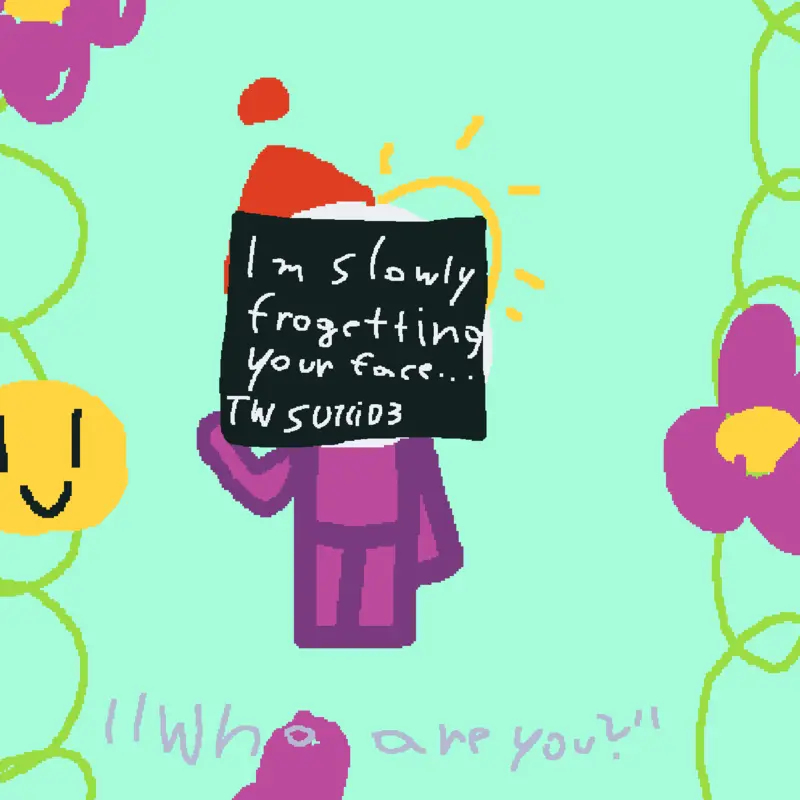 I'm slowly frogetting your face... by @Bianca_emoji_cat