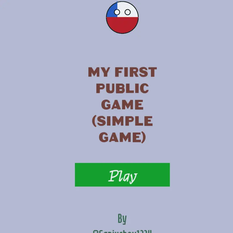 My first public game! by @Geniusboy1234