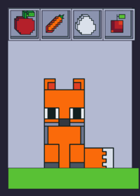 the cute Minecraft fox