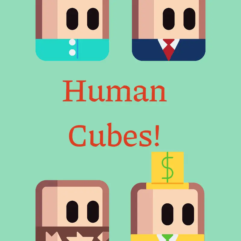 Human cubes by @Cube_art