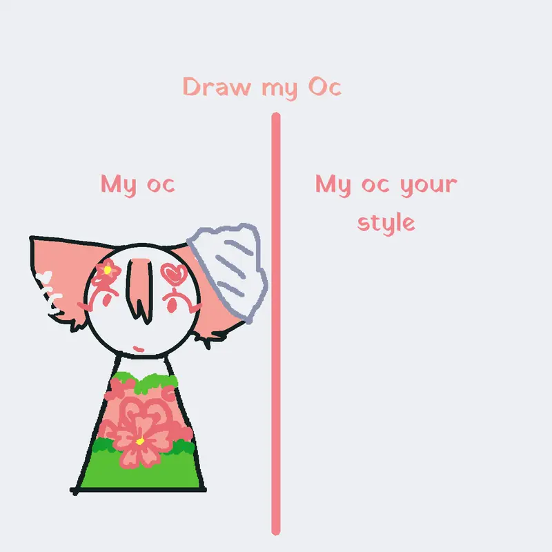 Draw my oc in your style and I will rate by @Seraphine_emojicat