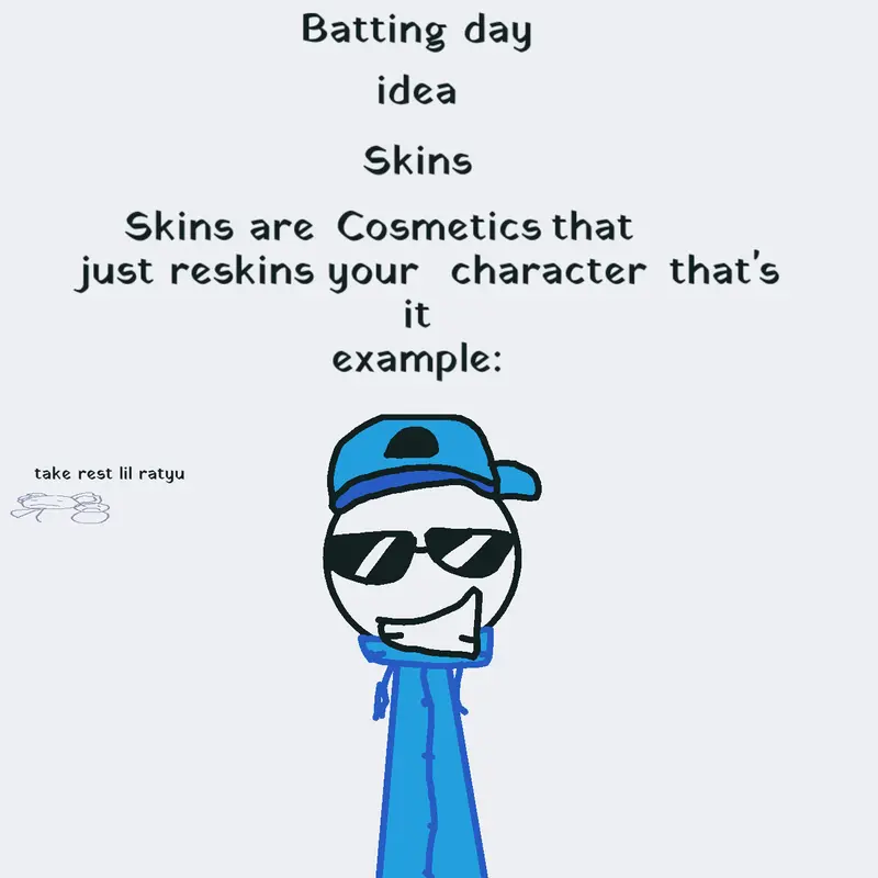 Batting day idea:SKINS by @Sam_thesandwich