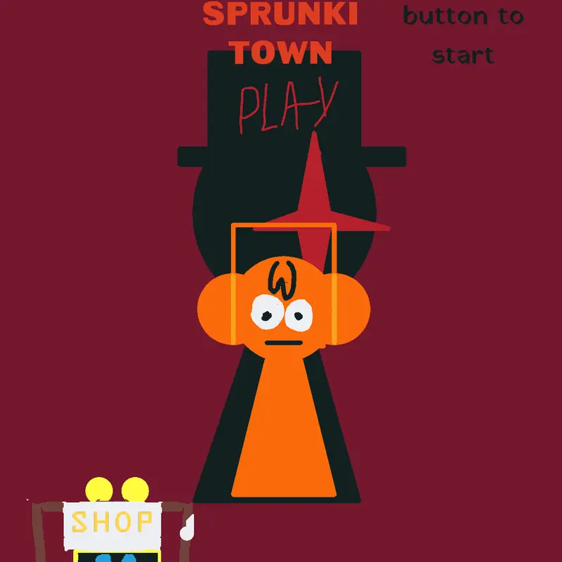 Oren saves sprunki town by @Xaviercrate
