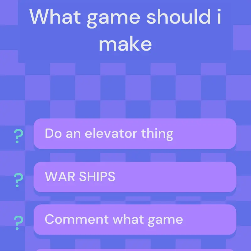 I don't know what should I make by @ssbbt