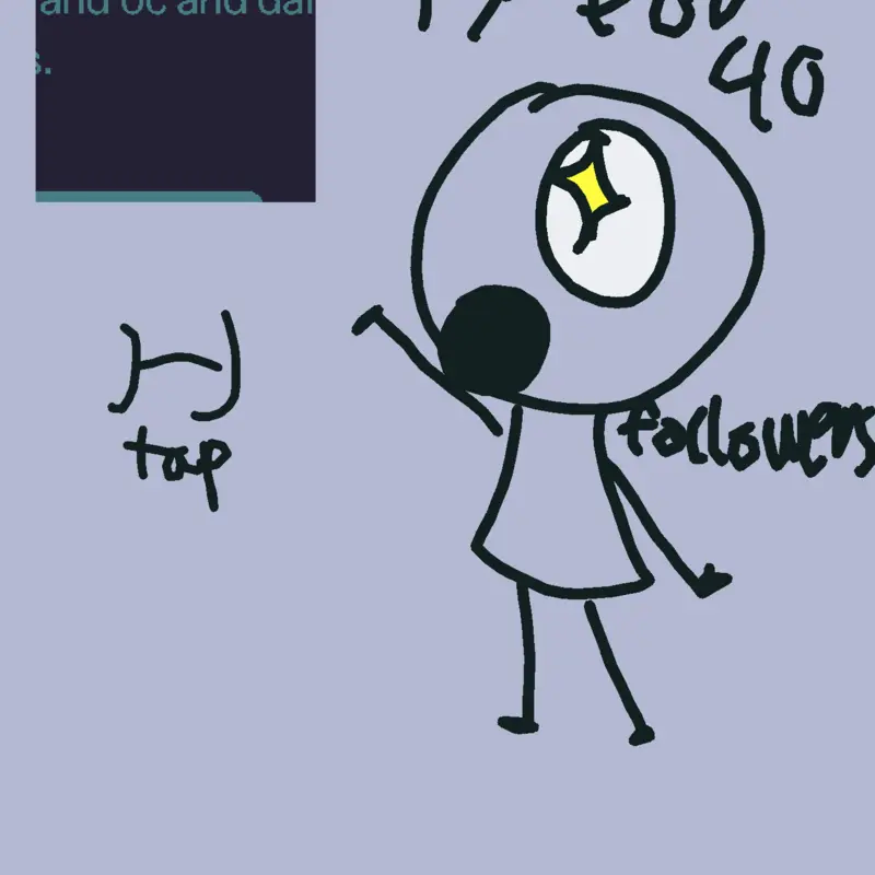 I didn’t really notice my follower accou by @lanaandlizz