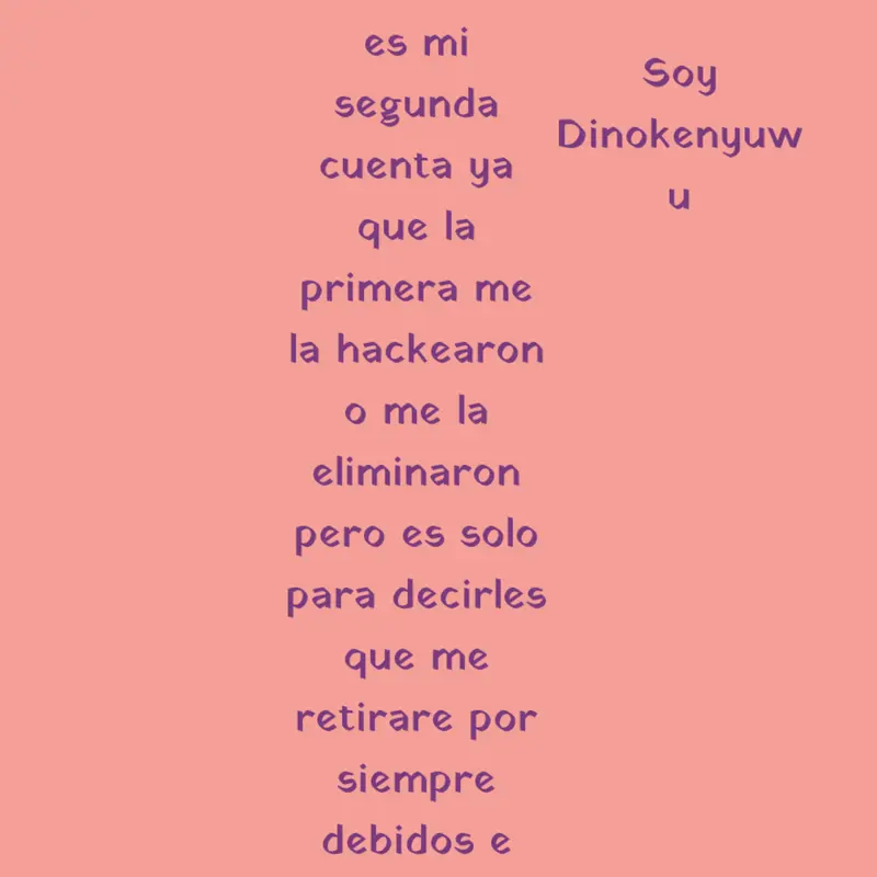 #me hackearon :( by @Dinokenyuwu