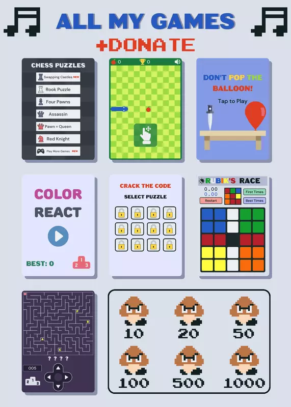 All My Games + Donate by @GoombaDev
