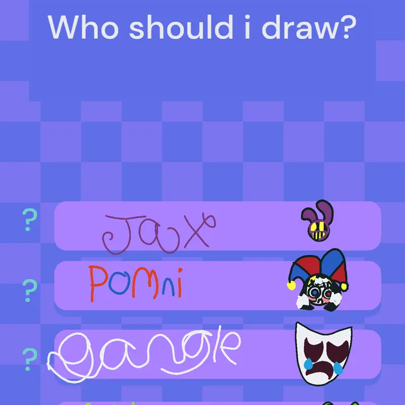 Who should I draw? by @AnaLuciaPreece