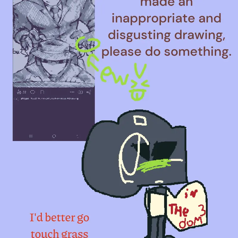 Ewww >:( by @you_local_cutecore